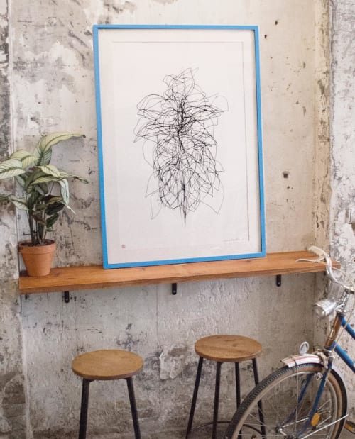Line Plants | Paintings by Carla Cascales Alimbau | Espai Joliu in Barcelona