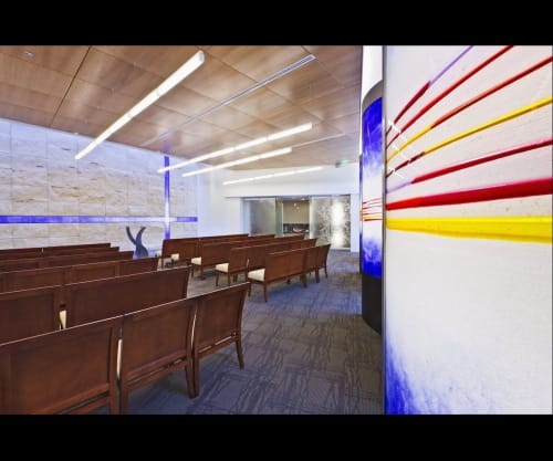 “Cross Over" “Interfaith Chapel” “Landry Wall” | Sculptures by Walter Gordinier | Baylor University Medical Center in Dallas