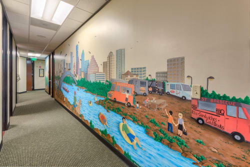 Mural | Murals by Artist Couple | Poplin Pediatric Dentistry: Jared Poplin, DMD in Austin