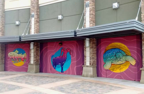 murals by nathaniel benjamin prints paintings seen at galaxy sparks imax luxury theatre sparks wescover wescover