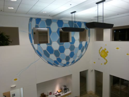 Wonderball | Murals by Johnny Botts | Facebook HQ in Menlo Park