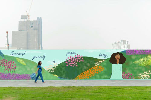 Surround Yourself in Peace Today Mural | Street Murals by Peace Peep Designs