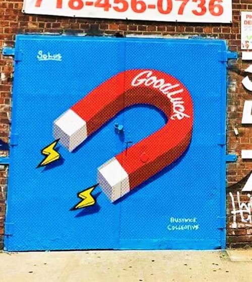 Magnet Mural | Street Murals by Solus | Brooklyn Brush Studios in Brooklyn