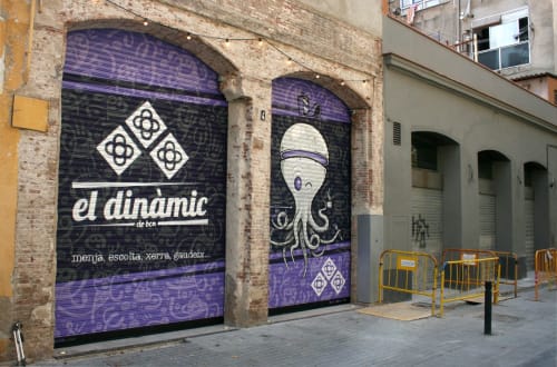 Mural | Street Murals by KRAM | El dinàmic de BCN in Barcelona