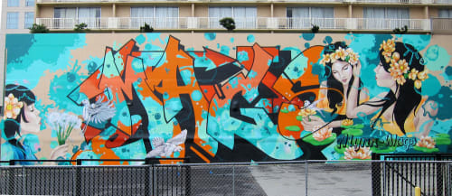 Live Outside | Street Murals by Alynn-Mags | Market Street, SF in San Francisco