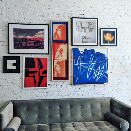 Blue Abstract Painting | Paintings by Anne Abueva Studio