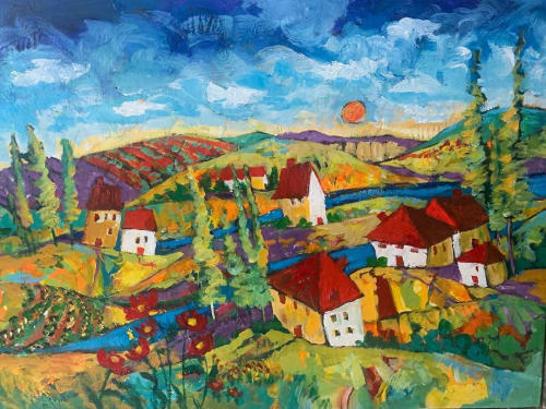 Bonita Springs Painting | Oil And Acrylic Painting in Paintings by Elaine Lanoue