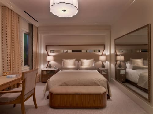 Geometric Metal Hanging Lighting By Barbara Barry Seen At The