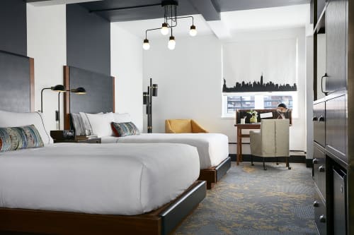 Skyline Curtain By Ben Cowan Seen At The Renwick Hotel New York