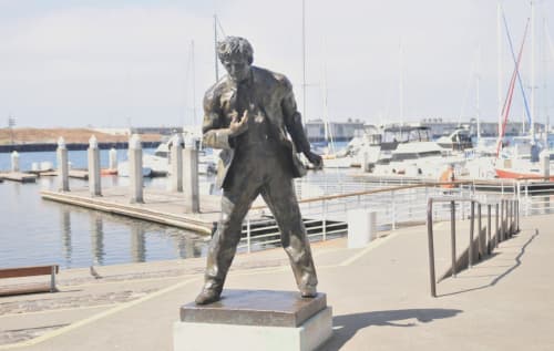 Jack London Monument | Public Sculptures by Cedric Wentworth | Jack London Square in Oakland