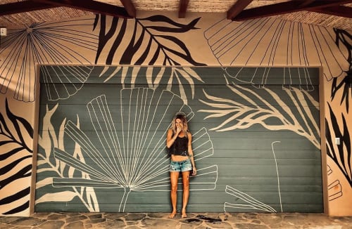 Tonal Tropical Mural | Murals by pepallama