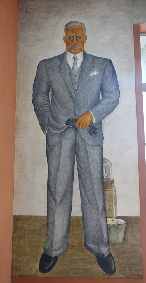 Stockbroker | Murals by Mallette (Harold) Dean | Coit Tower in San Francisco