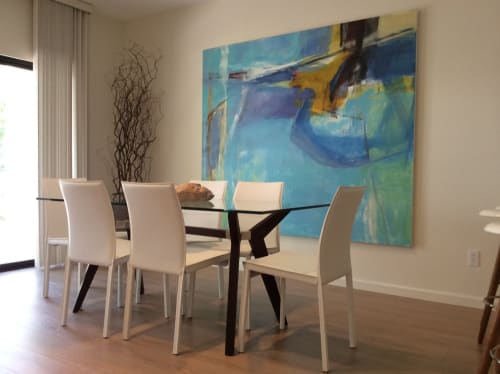 Esplanade, original abstract painting | Paintings by Trudie Tara Moulton | La Quinta Resort & Club in La Quinta