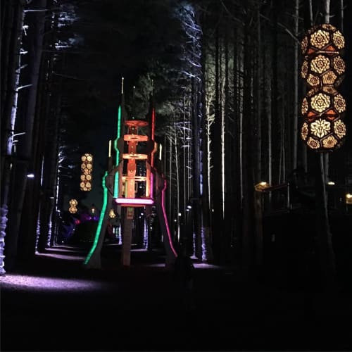 Lanterns | Lighting Design by Curious Customs | Electric Forest in Rothbury