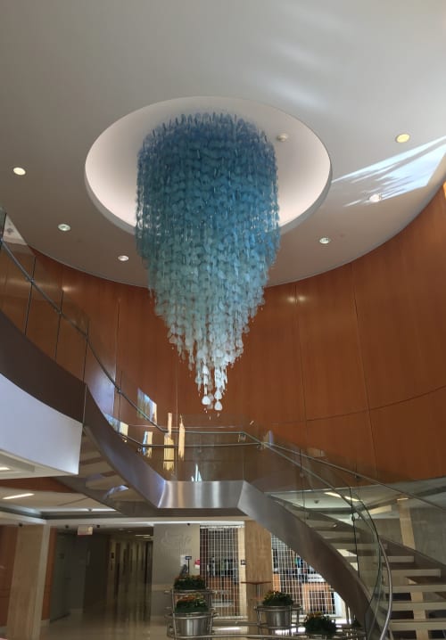 Ascension Leaves | Sculptures by Miya Ando | Montefiore Medical Center in Bronx