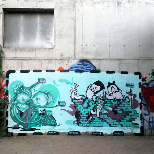 YKZ 2018 | Street Murals by Giorgos Beleveslis (wake_ykz) | Schönbornpark in Vienna
