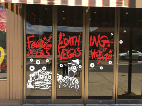 Fear and Loathing in Las Vegas | Murals by Sheridan Furrer | Landmark's Esquire Theatre in Denver
