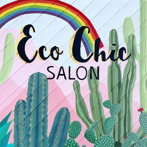 Eco Chic Salon Mural by Wandering Delilah (Delilah Strukel) seen at Eco Chic Salon, San Diego
