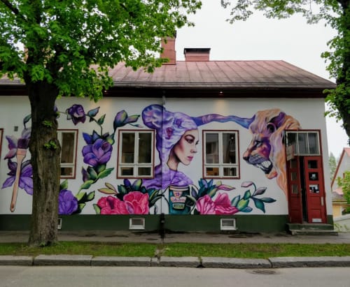 Attitude | Murals by Salla Ikonen | GalleriAri Ky in Mikkeli