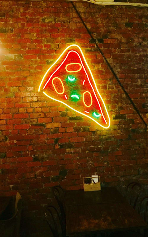 Pizza Slice | Lighting by Carla O'Brien | Earth, Wind & Flour in Elwood