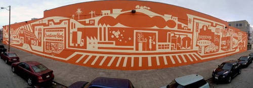 Food Chain Mural | Murals by Brian Barneclo | Foodsco in San Francisco