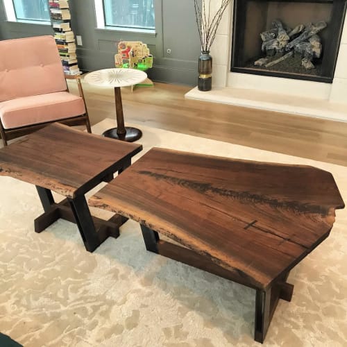 Split Coffee Table | Tables by Michael Leanes Design | Private Residence, Houston, TX in Houston