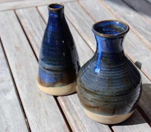 Indigo Ceramic Vases | Vases & Vessels by Ceramics by Charlotte