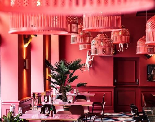 Monkey Lamp | Wall Sculpture in Wall Hangings by MARCANTONIO | The Streetfood Club in Utrecht