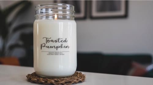 Toasted Pumpkin | Lighting by Shanti Creations Candle Company
