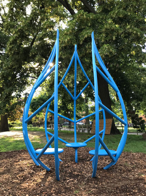 The Conversation Sculpture | Public Sculptures by Musa Hixson | Herbert Von King Park in Brooklyn