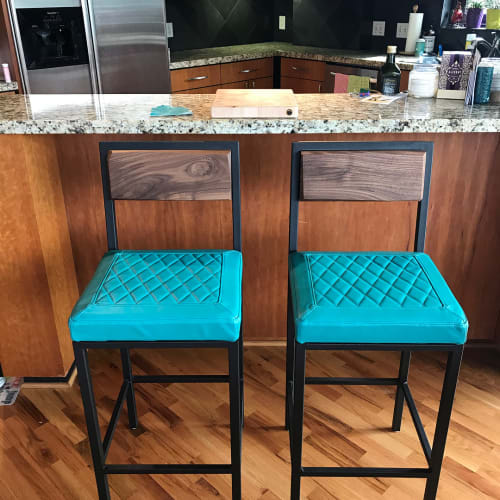 Bat Stools | Chairs by Michael Leanes Design | Private Residence, Downtown Houston, TX in Houston