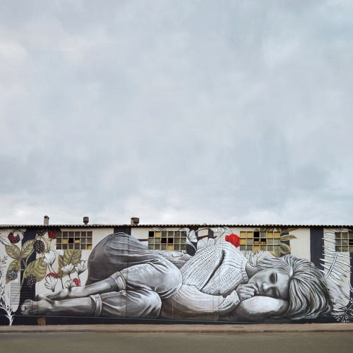 Sleeper Mural | Street Murals by Lula Goce