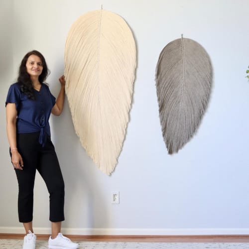 60 and 48 inch tall leaf - HUMONGOUS LEAF | Wall Hangings by YASHI DESIGNS