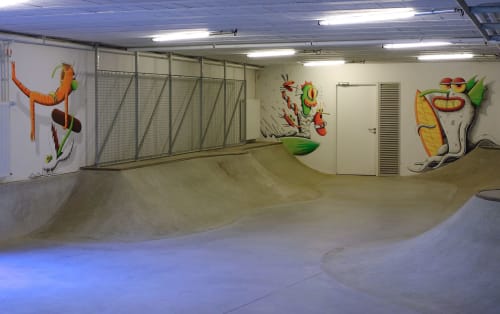Skatepark Indoor Mural | Murals by Nicolas Barrome