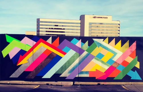 Geometric murals deals