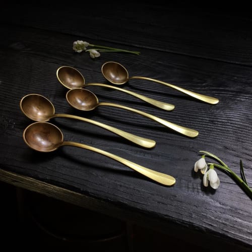 Brass Serving Spoon | Utensils by Erica Moody | Fine Metal Work