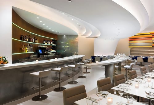 Custom Bar | Interior Design by Andre Kikoski Architect | The Wright in New York