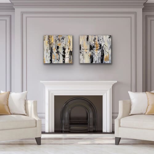 Diptych | Paintings by Lori Burke | Fickle Designs Art Studio in Fort Erie