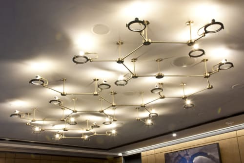 Molecule Chandelier | Chandeliers by Neptune Glassworks | The Alexandria in San Diego