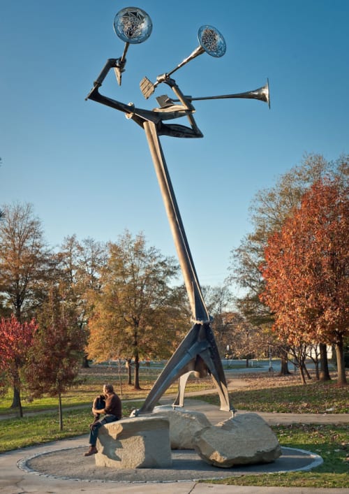 The Horn Section | Public Sculptures by Zachary Coffin | Cleopas Johnson Park in Atlanta