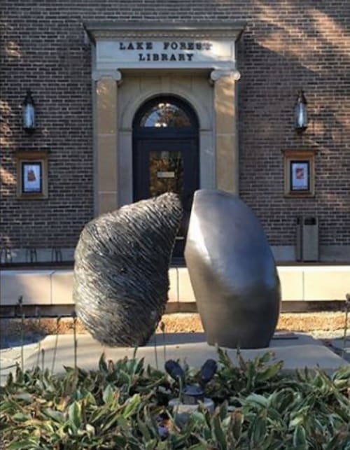 Untitled | Public Sculptures by Peter Hessemer | Lake Forest Library in Lake Forest
