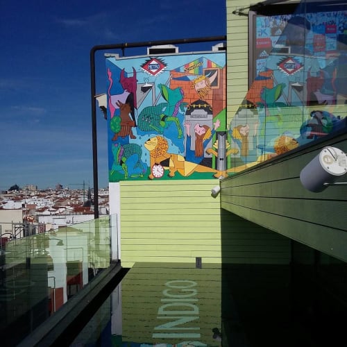 De Guernica a Madrid | Murals by Sol Felpeto | Hotel Indigo Madrid - Gran Vía in Madrid