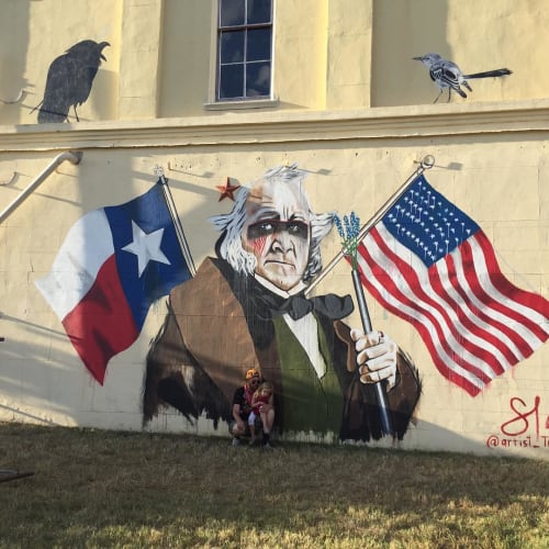 Sam "Black Raven" Houston | Street Murals by Tra Slaughter
