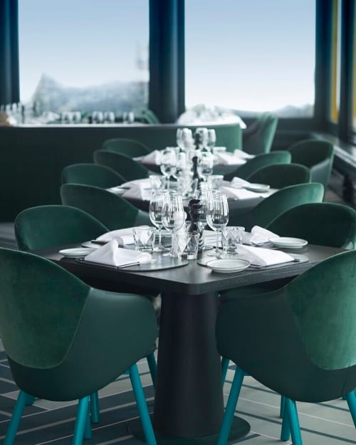 Alba Chairs | Chairs by TON | White Marmot Restaurant & Bar in Sankt Moritz