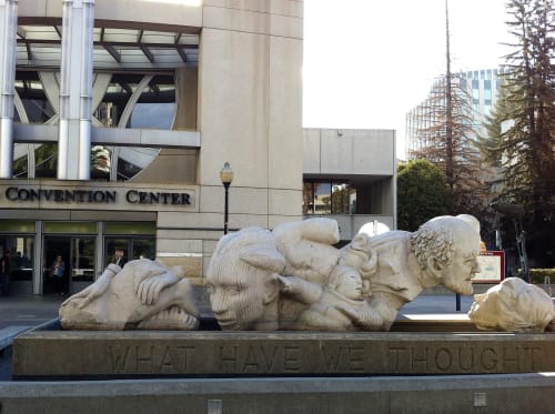 Time to Cast Away Stones | Sculptures by Stephen Kaltenbach | Sacramento Convention Center in Sacramento