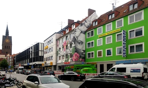 Sea Monster | Street Murals by Lula Goce | Picaldi-Store Hannover in Hannover