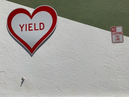 Yield | Signage by Scott Froschauer Art | Studio Channel Islands Art Studios in Camarillo