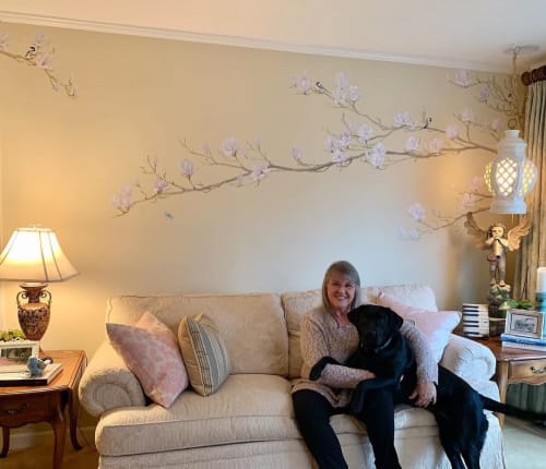 Magnolia Mural | Murals by Walls by Elaine