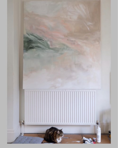 Pink Abstract Painting | Paintings by Alice Watt