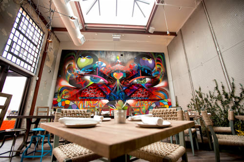 Eyes of San Diego | Murals by Chor Boogie | Puesto Mexican Street Food & Bar in San Diego